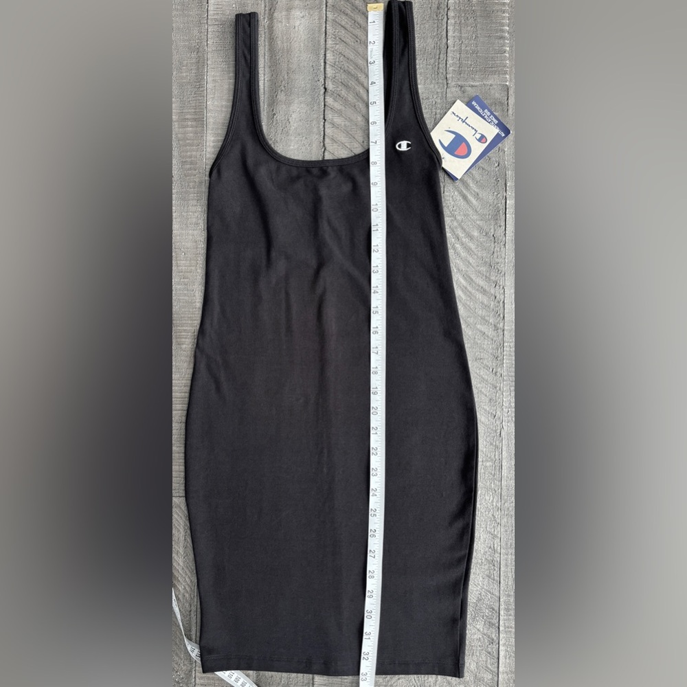 Champion Black Tank Dress with Logo XS or S - Picture 6 of 6